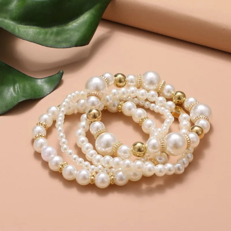 Beautiful and Versatile Pearl Bracelet Set