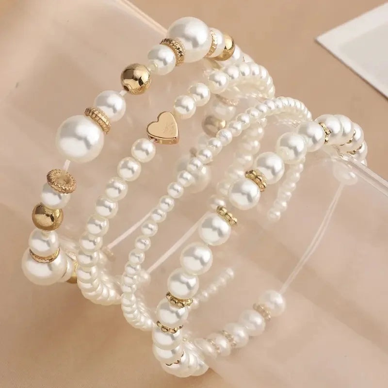 Beautiful and Versatile Pearl Bracelet Set