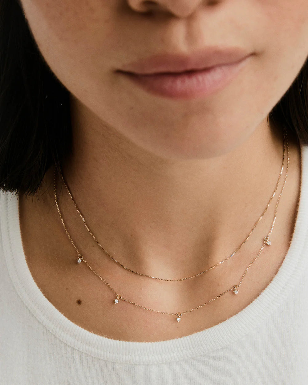 Multi Station Diamond Necklace  0.0