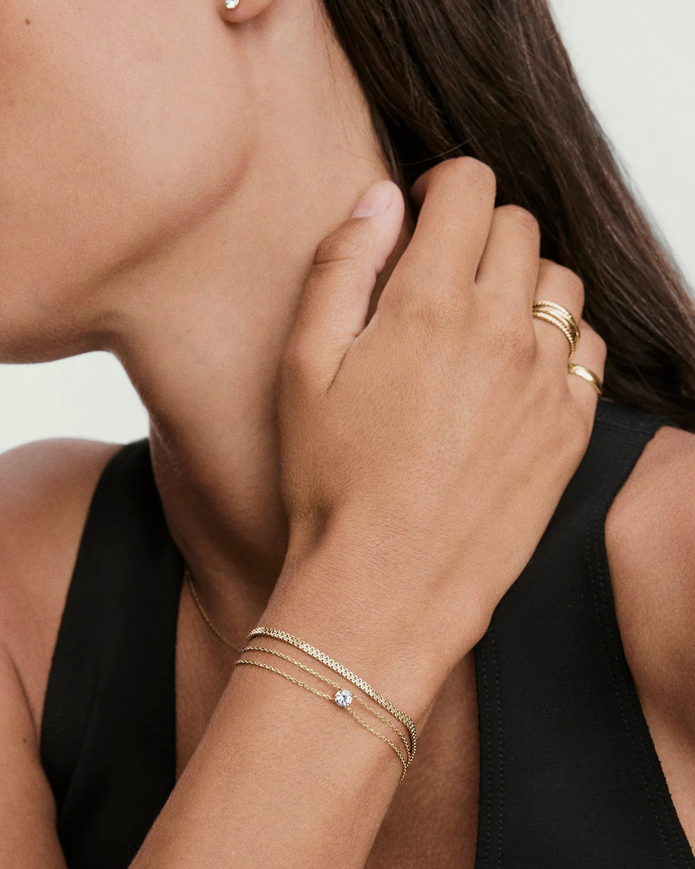 Round Lab Grown Sapphire Bracelet