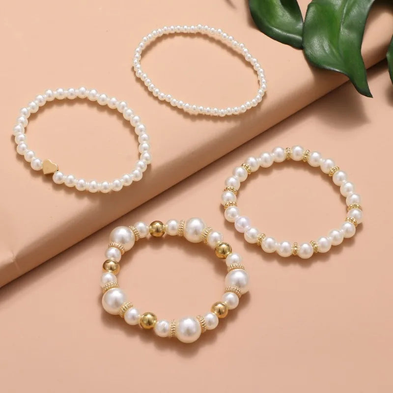 Beautiful and Versatile Pearl Bracelet Set
